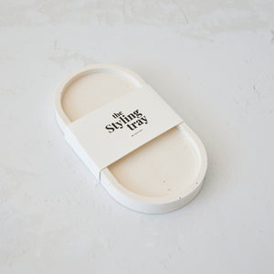 StylingTray Oval Off-White